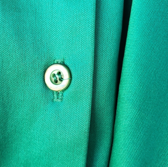 Vintage Emerald Silky Stylish Top - Picture 6 of 7